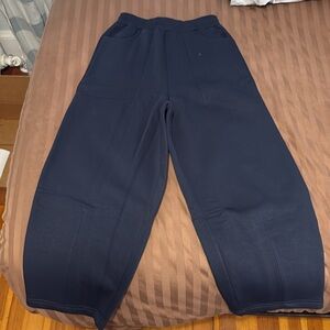 COZY STRAIGHT LEG SWEATS - NAVY